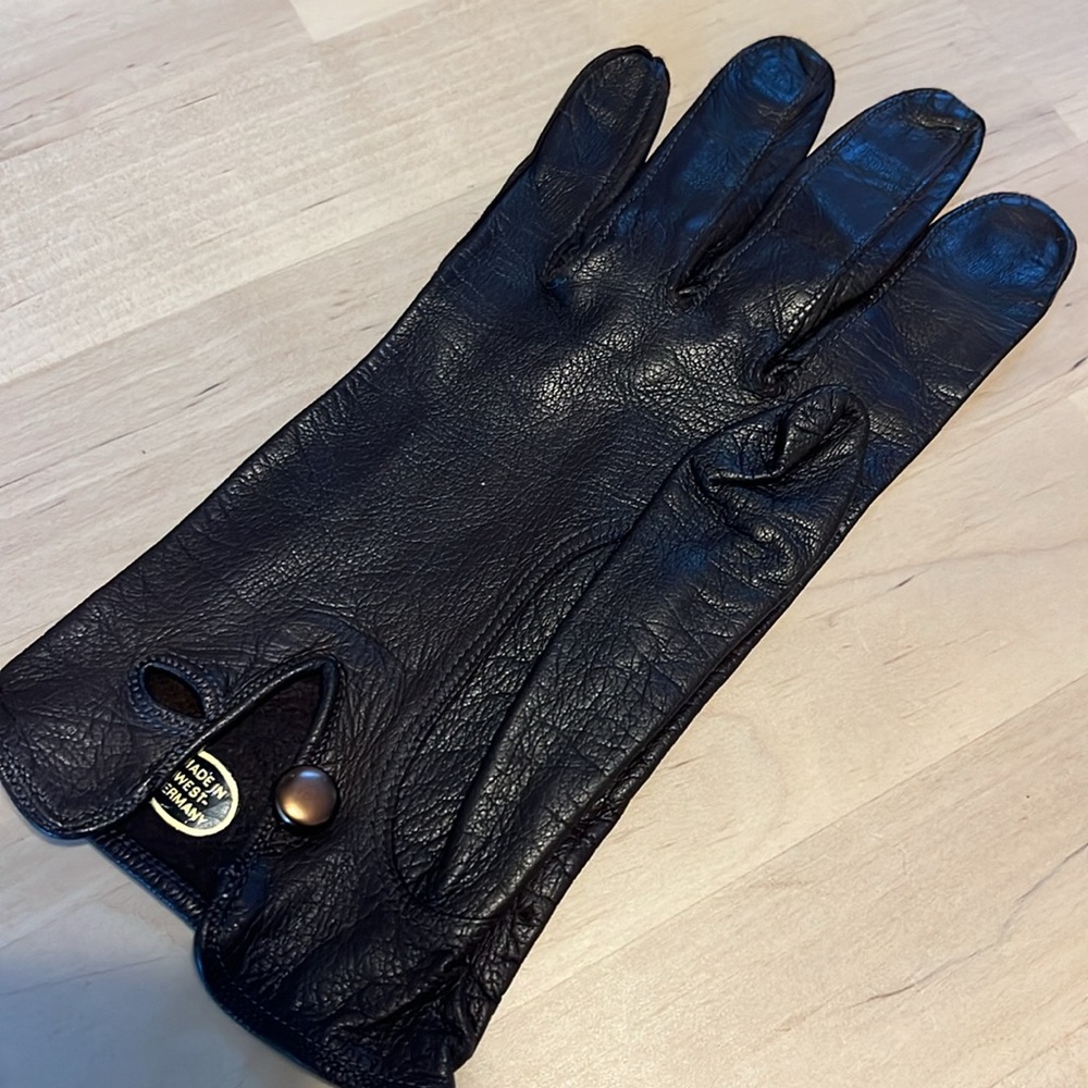 New Vintage West Germany Leather Gloves Brown